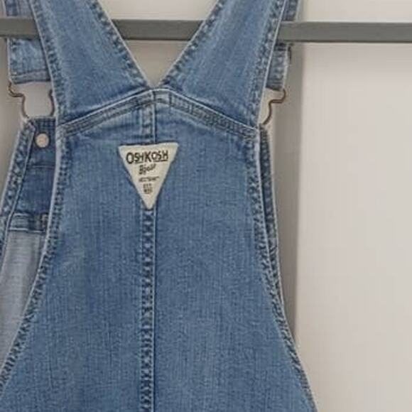OshKosh Vestbak Girls Overalls Sz 12 12A Denim Jean - Picture 8 of 8